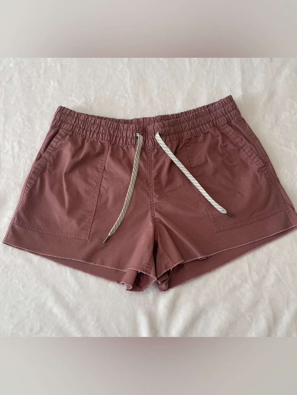 VUORI Vintage Ripstop Shorts Mauve Marsala Terracotta Pink Drawstring Sz M
